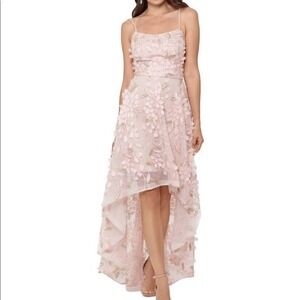 XSCAPE Embroidered Gown Formal Evening Dress Special Occasion Size 6 Blush Pink